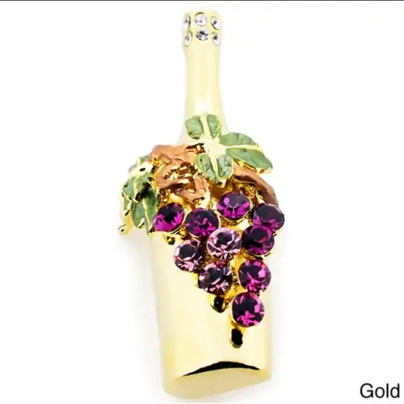 🆕‼️Swarovski Pin🍷🍇 - Picture 5 of 5